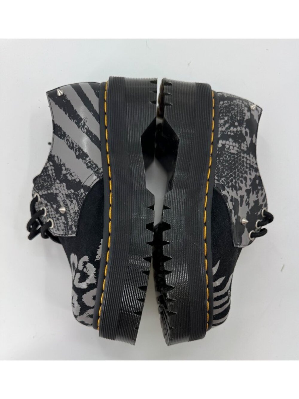 Dr. Martens 1461 Quad Animal Clash Platform Shoes Womens Size 6 Studded - Picture 6 of 10